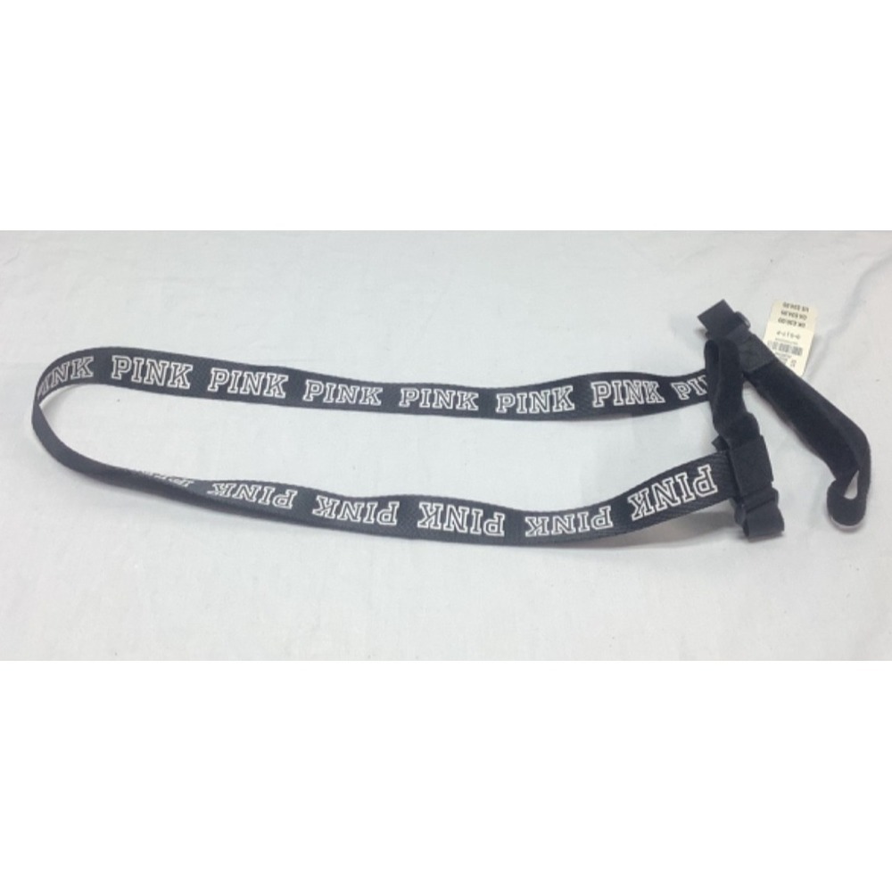 Pink Victoria's Secret Black Yoga Mat Replacement Strap Accessory NEW
